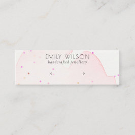 Abstrakt Blush Confetti Wash Stuck Earring Display Mini Visitenkarte