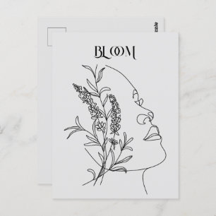 Abstrakt Boho Illustration Poster Postkarte