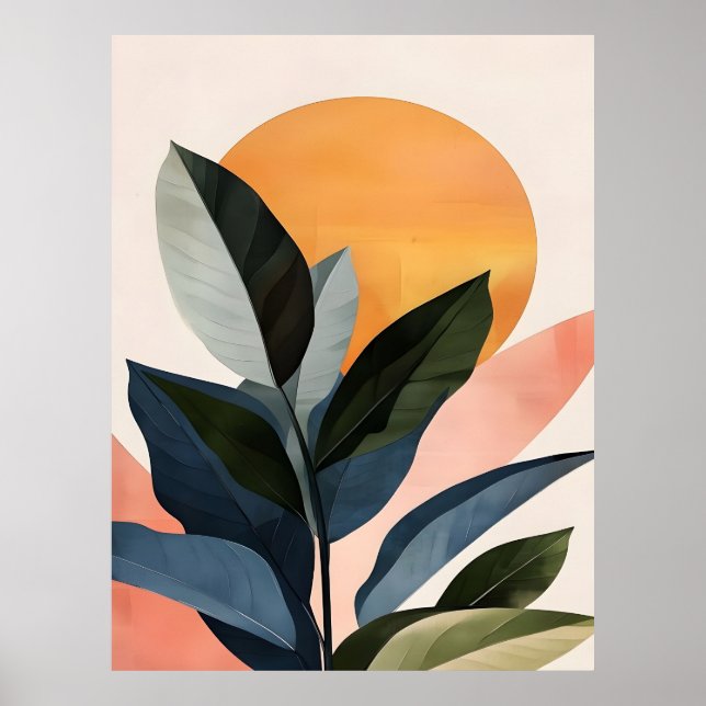 Abstrakt Boho Moderne Clip Art Printable Bundle - Poster (Vorne)