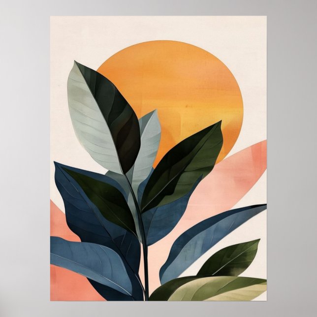 Abstrakt Boho Moderne Clip Art Printable Bundle - Poster (Vorne)