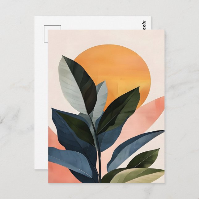 Abstrakt Boho Moderne Clip Art Printable Bundle - Postkarte (Vorne/Hinten)