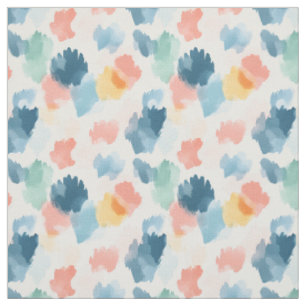 Abstrakt Boho Rainbow Paint Splotches Stoff