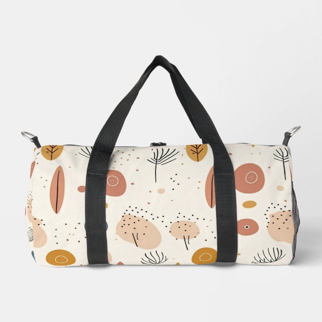 Abstrakt Boho Retro Moderne Sammlung Duffle Bag (Vorderseite)
