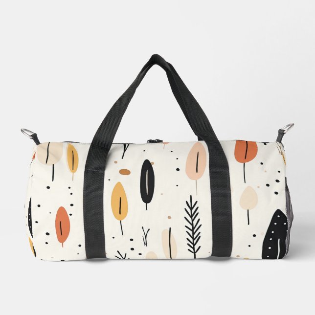 Abstrakt Boho Retro Trendy Collection Duffle Bag (Vorderseite)