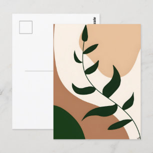 Abstrakt Boho und Moderne Clip Art Printable 2026 Postkarte