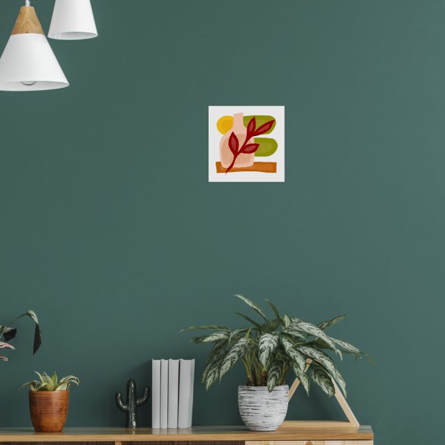Abstrakt Boho Vase Still Life Poster (Wohnzimmer 1)