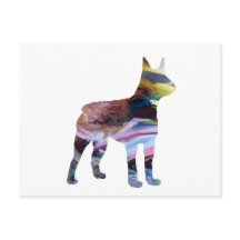 Abstrakt Boston Terrier Silhouette