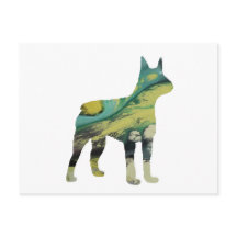 Abstrakt Boston Terrier Silhouette