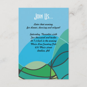 Abstrakt Boy mit Tallis Bar Mitzvah Party-Karte Einladung