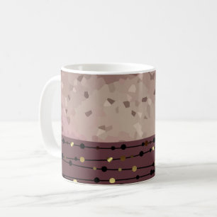 Abstrakt, braun, rosa, rosa, rosa kaffeetasse