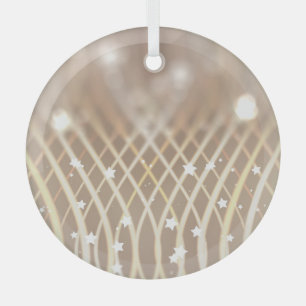 Abstrakt braun, Waves Stars Hintergrund. Ornament Aus Glas