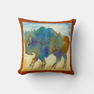 Abstrakt Buffalo Pillow Kissen