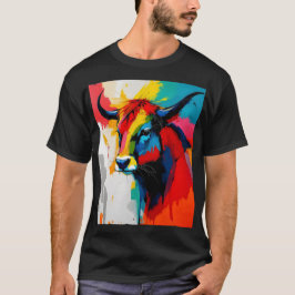 abstrakt Bull im Stil der 1960er Jahre T-Shirt