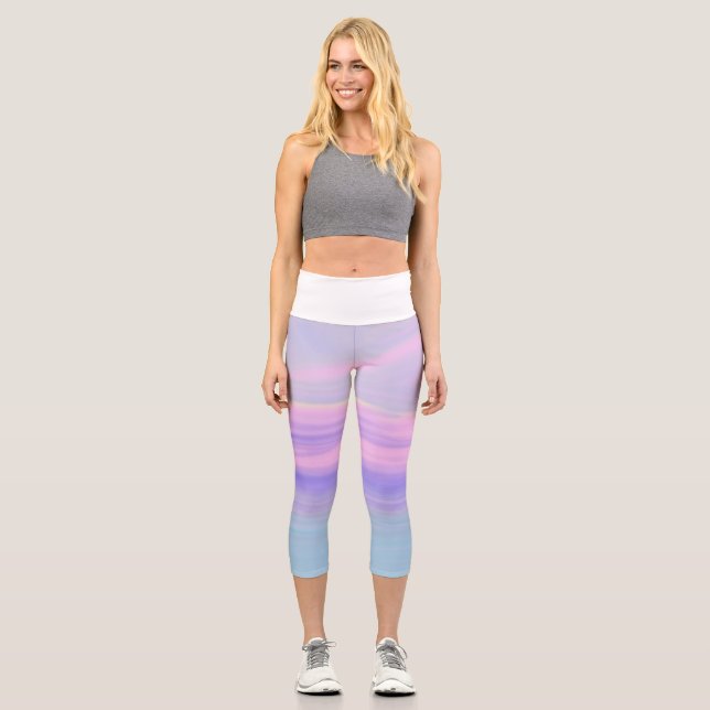 abstrakt capri leggings (Vorderseite)