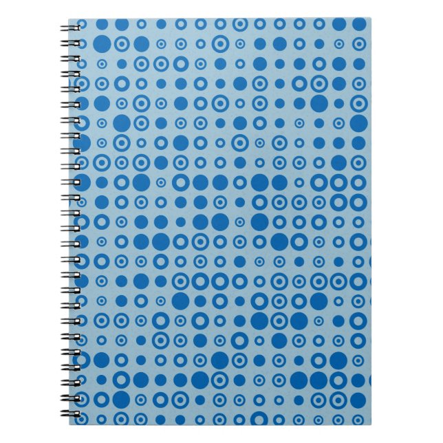 Abstrakt Color Halftone Docht generative Art Backg Notizblock (Vorderseite)
