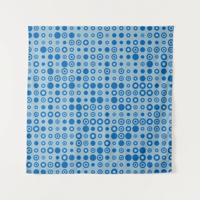 Abstrakt Color Halftone Docht generative Art Backg Wandteppich (Vorderseite)