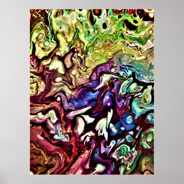 Abstrakt Color Study 235, von Kathleen Kost, 2020 Poster (Vorne)