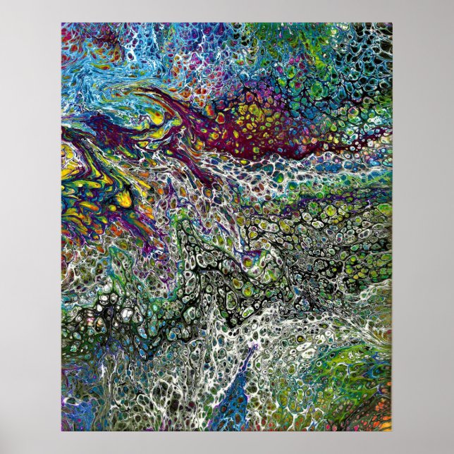 Abstrakt Color Study 53, von Kathleen Kost, 2019 Poster (Vorne)