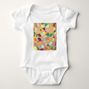 Abstrakt Colors Sun Burst Baby Strampler