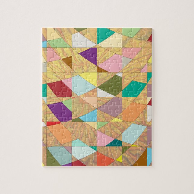 Abstrakt Colors Sun Burst Puzzle (Vertikal)