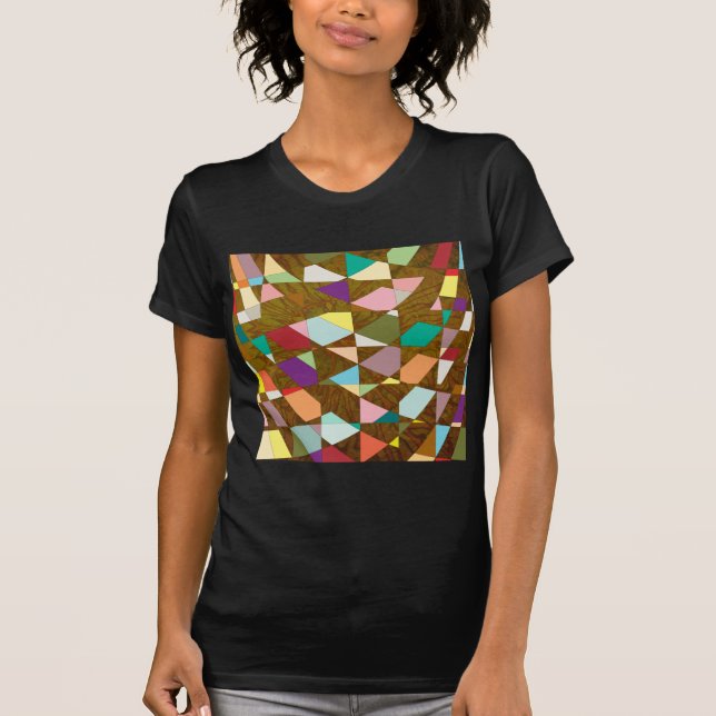 Abstrakt Colors Sun Burst T-Shirt (Vorderseite)
