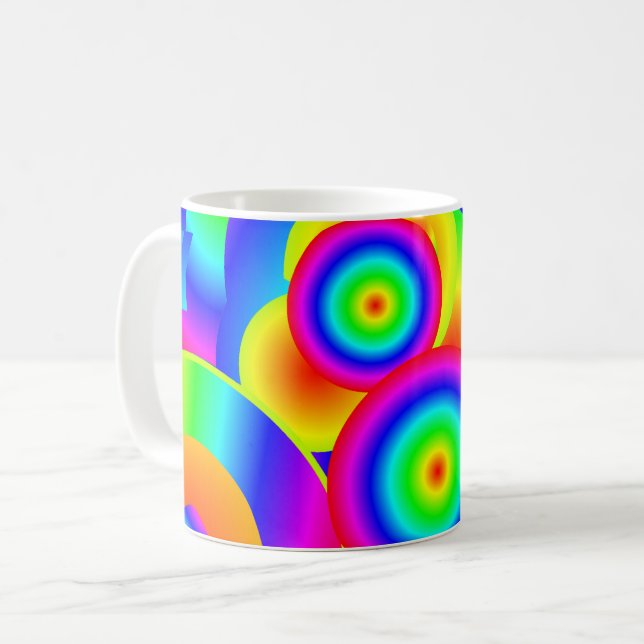 Abstrakt Comet Kaffeetasse (Vorderseite Links)