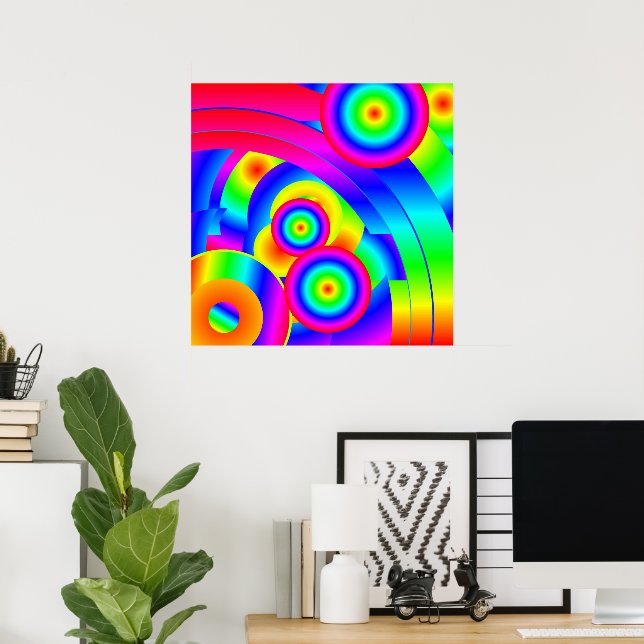 Abstrakt Comet Poster (Heimbüro)