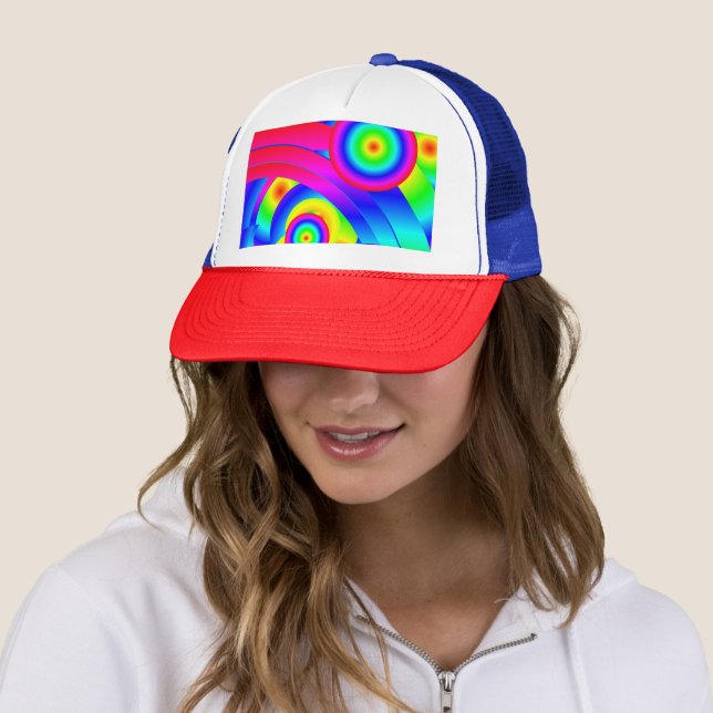 Abstrakt Comet Trucker Hat Truckerkappe (Beispiel)