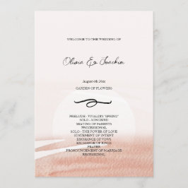 Abstrakt Coral Watercolor Handgemalt Programm