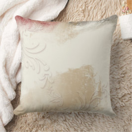 Abstrakt Cream Tan Red Decor Kissen