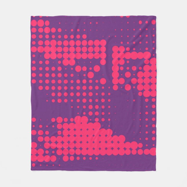 Abstrakt Creative Concept Comic Pop Art Blanche Fleecedecke (Vorderseite)