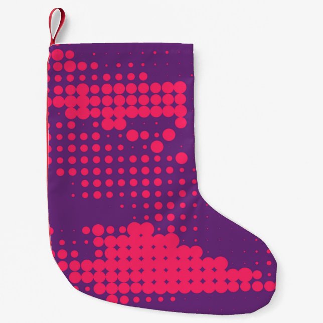 Abstrakt Creative Concept Comic Pop Art Blanche Kleiner Weihnachtsstrumpf (Vorderseite)