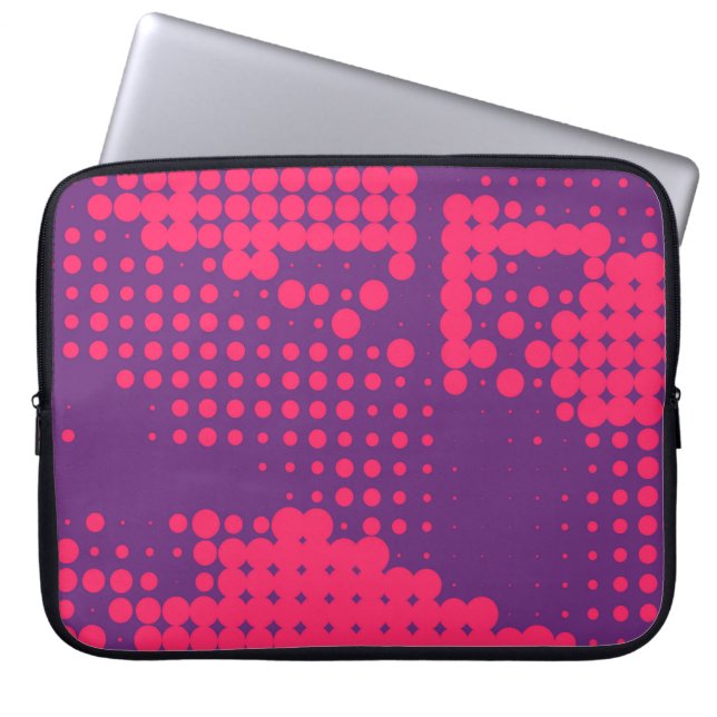 Abstrakt Creative Concept Comic Pop Art Blanche Laptopschutzhülle (Vorderseite)