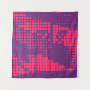 Abstrakt Creative Concept Comic Pop Art Blanche Wandteppich