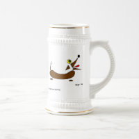 Abstrakt Dackel Dog Stein