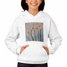 Abstrakt Daffodils Hoodie