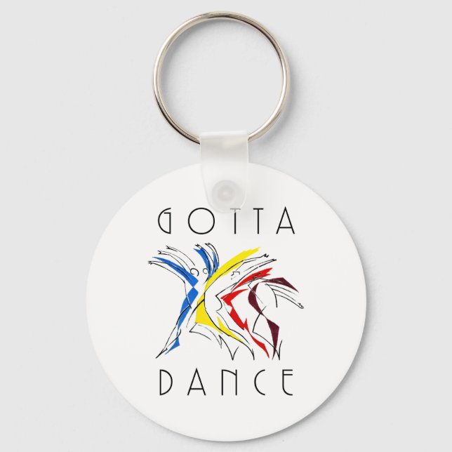 Abstrakt Dancer Dancing - Tanz Lover Artwork Schlüsselanhänger (Vorderseite)
