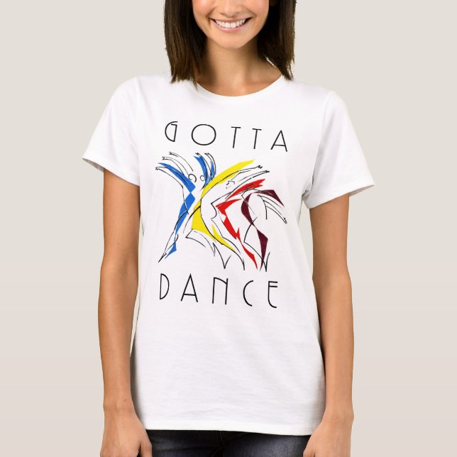 Abstrakt Dancer Dancing - Tanz Lover Artwork T-Shirt (Vorderseite)