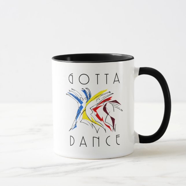 Abstrakt Dancer Dancing - Tanz Lover Artwork Tasse (Rechts)