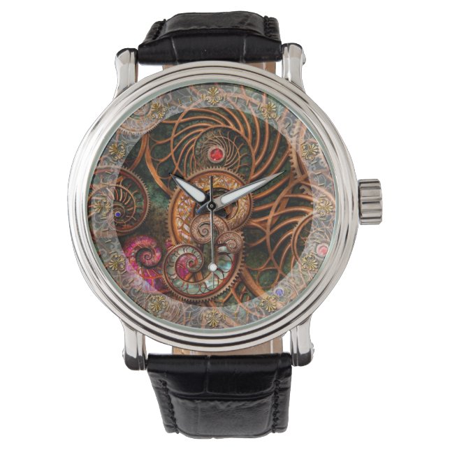 Abstrakt - Die Wunder des Meeres Armbanduhr (Vorderseite)