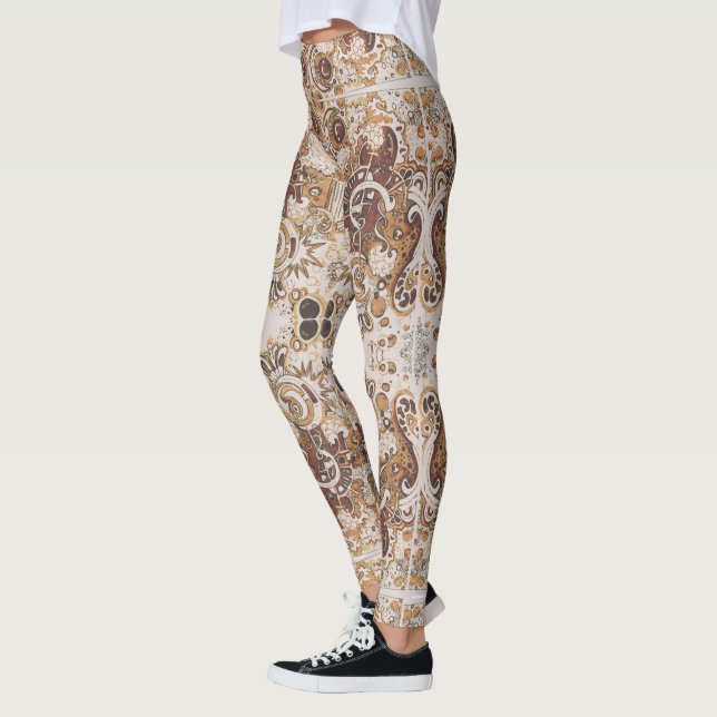 Abstrakt Doodle Art Leggings (Links)