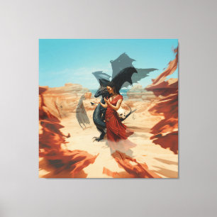 Abstrakt Dragon Skull okkultiert Dunkle Hexe Kunst Leinwanddruck