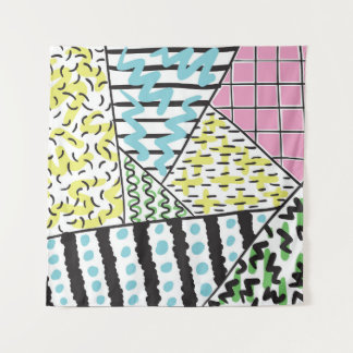 Abstrakt Drei: HandGezeichnet Hintergrundkunst. Wandteppich