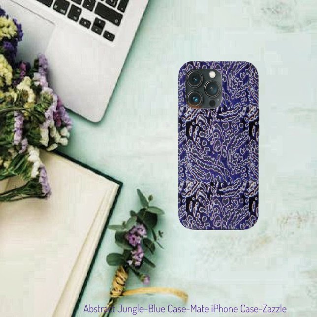 Abstrakt-Dschungelblau iPhone Hülle (Von Creator hochgeladen)