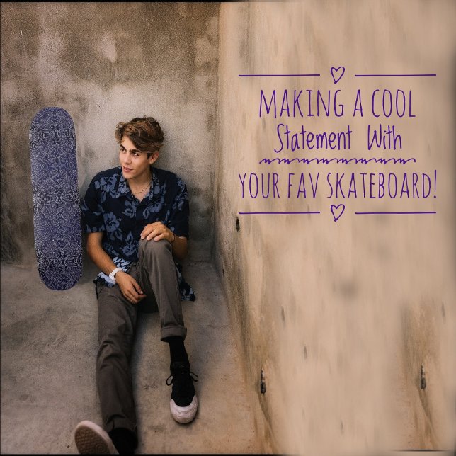 Abstrakt-Dschungelblau Skateboard (Von Creator hochgeladen)