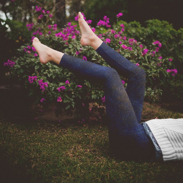 Abstrakt Dunkelblau Leggings (Von Creator hochgeladen)