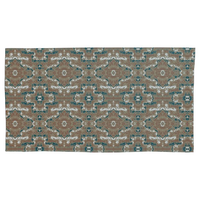 Abstrakt Earth Camouflage Brown Kissenbezug (Vorderseite-Links)