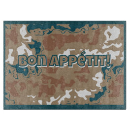 Abstrakt Earth Camouflage Brown Schneidebrett