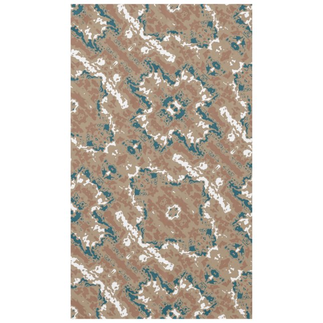 Abstrakt Earth Camouflage Brown Tischdecke (Vorderseite)
