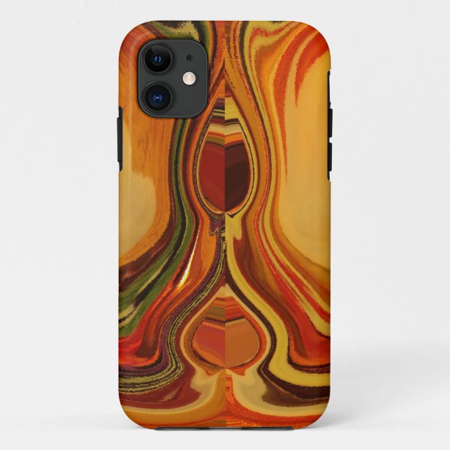 Abstrakt Earth Tone Swirl Art Print Case-Mate iPhone Hülle (Rückseite)